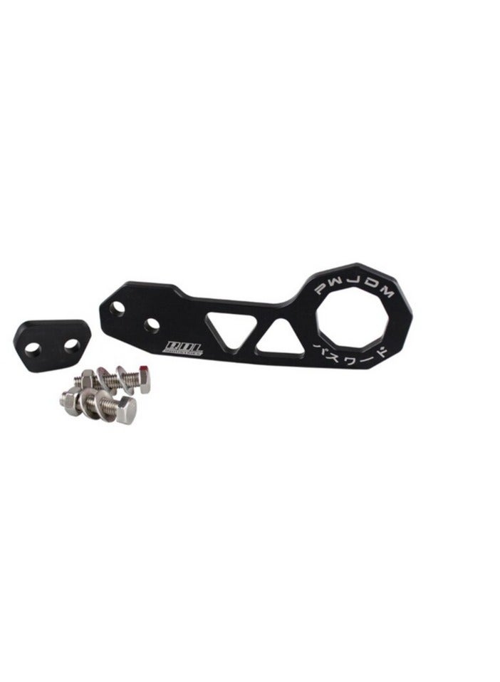 ROYAL - Universal JDM Aluminum Racing Car Rear Tow Hook Trailer Ring Tools (1655) (Black) - Image 1