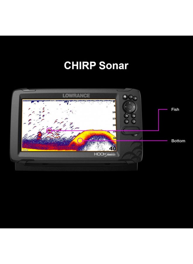 LOWRANCE - Lowrance HOOK Reveal 5 Inch Fish Finders with Transducer, Plus Optional Preloaded Maps - Image 1
