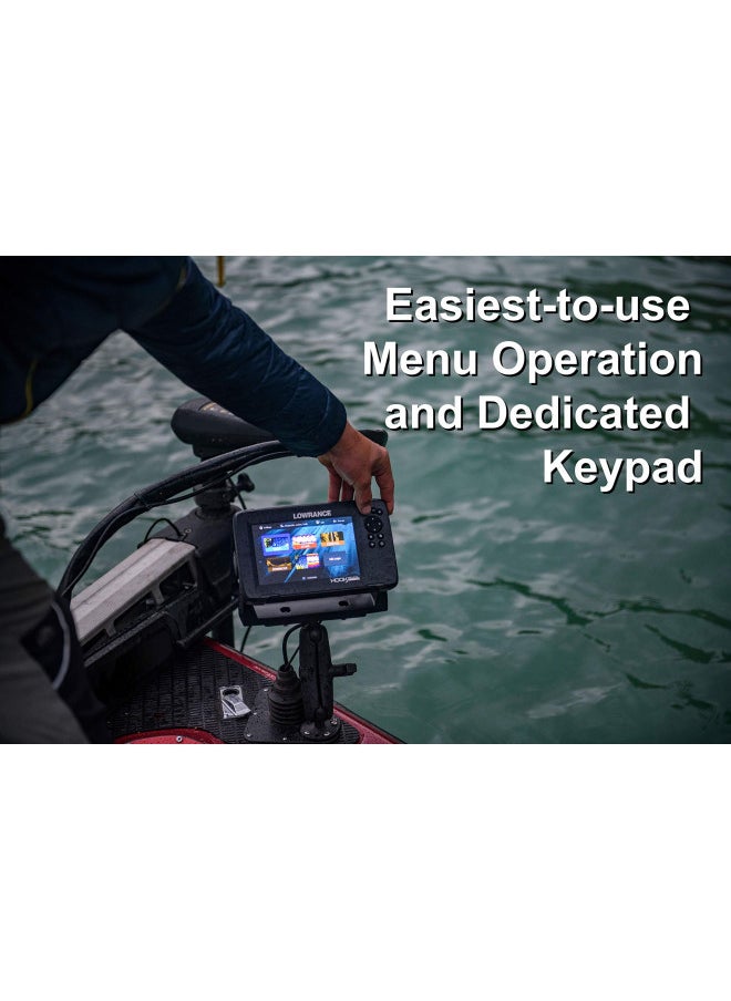 LOWRANCE - Lowrance HOOK Reveal 5 Inch Fish Finders with Transducer, Plus Optional Preloaded Maps - Image 1