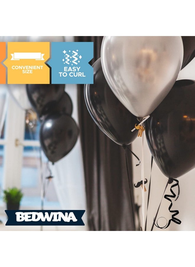 Bedwina - Curling Ribbon (Bulk 15 Mini Rolls) Assorted Colors Curly Ribbon For Gift Wrapping 2X2 Inches Wide Role Thin Craft Ribbon Fabric Ribbon Kit For Hair Balloons Florists Flowers 60 Ft Each - Image 1
