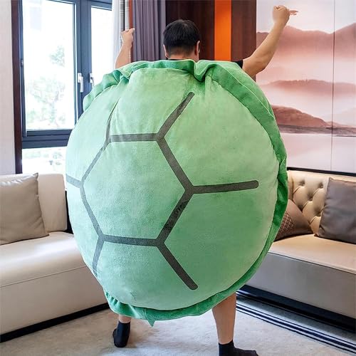 PTAEXCEL Wearable Turtle Shell Pillow 51in130cm Giant Wearable Tortoise Shell Plush Removable Oversized Turtle Stuffed Animal Dress Up Cushion Costume for Adults - Image 1