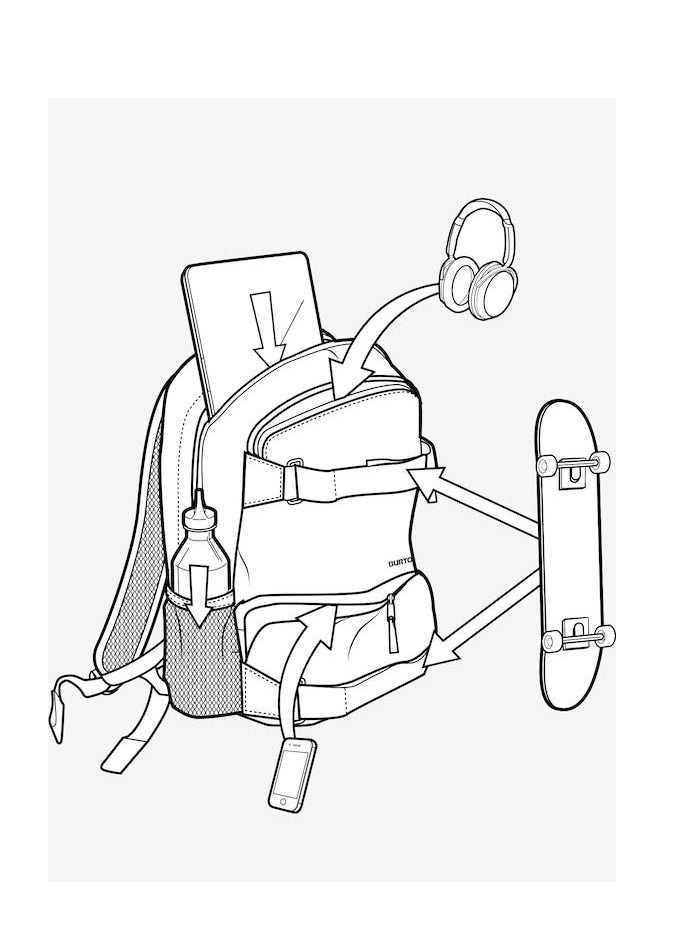 BURTON - BURTON TREBLE YELL 21L BACKPACK - Image 1