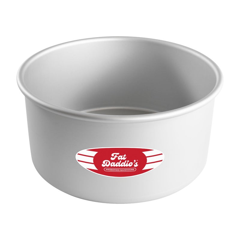 Fat Daddio's PRD-84 Anodized Aluminum Round Cake Pan, 8 x 4 inch - Image 1