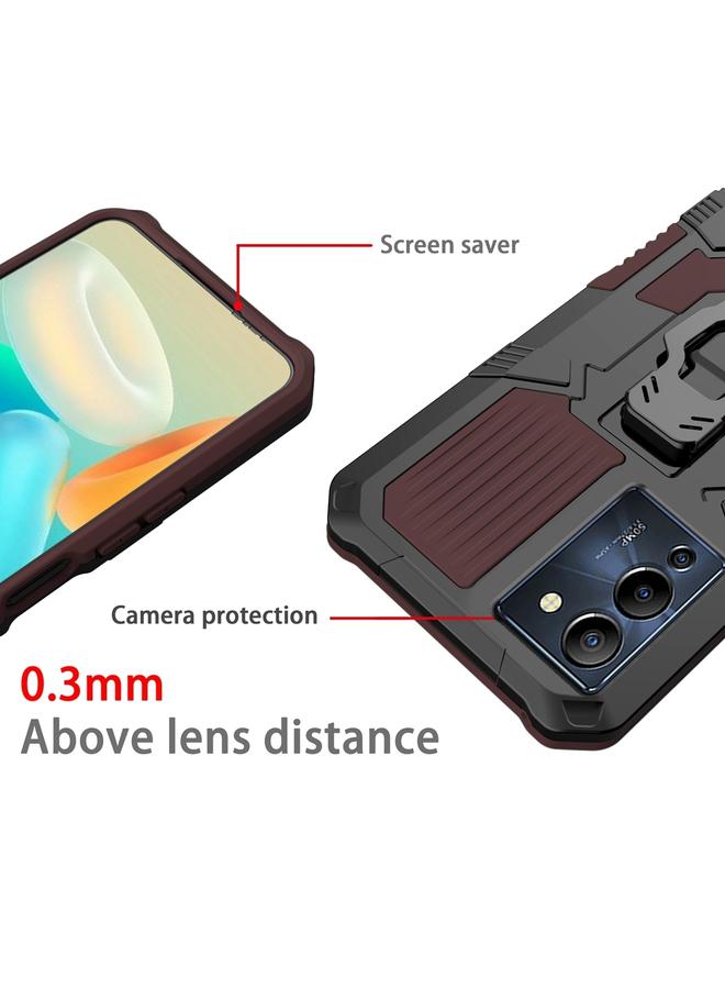 Zaboon Case For Infinix Note 12 G96 Armor Warrior Shockproof PC + TPU Phone Case - Image 4