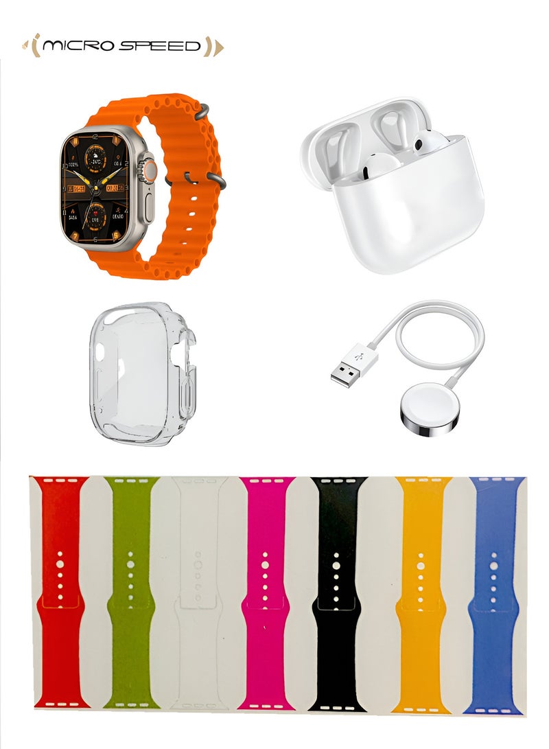 micro speed Smart Watch with TWS Bluetooth and Health Fitness Tracker Sport Watch edition Replacement Band 49MM-Multicolour  - Image 2