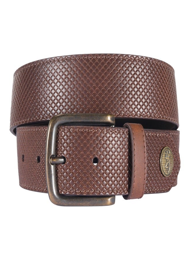 Browning Men's Western Inspired Belts, Available in Multiple Styles, Concho (Brown), 40 - Image 1