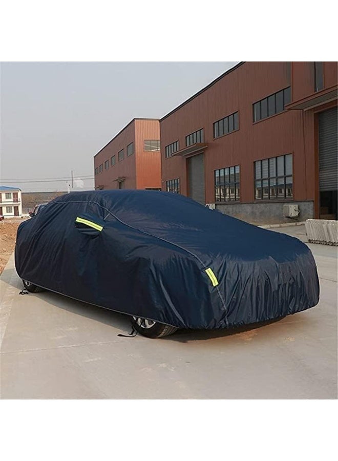 2 Layer Car Cover with PVC Outer Layer and Cotton Inner Lining, Full Vehicle Protection from Rain Sun Dust and Light Scratches with 2 Year Authorized Warranty - Image 3