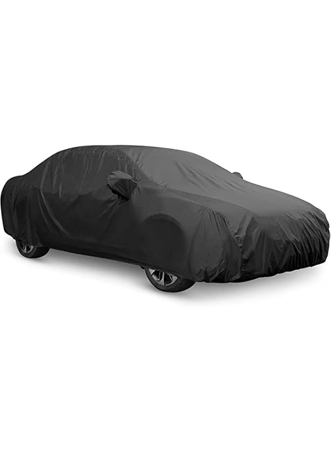 2 Layer Car Cover with PVC Outer Layer and Cotton Inner Lining, Full Vehicle Protection from Rain Sun Dust and Light Scratches with 2 Year Authorized Warranty - Image 1