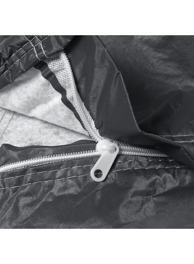 2 Layer Car Cover with PVC Outer Layer and Cotton Inner Lining, Full Vehicle Protection from Rain Sun Dust and Light Scratches with 2 Year Authorized Warranty - Image 4