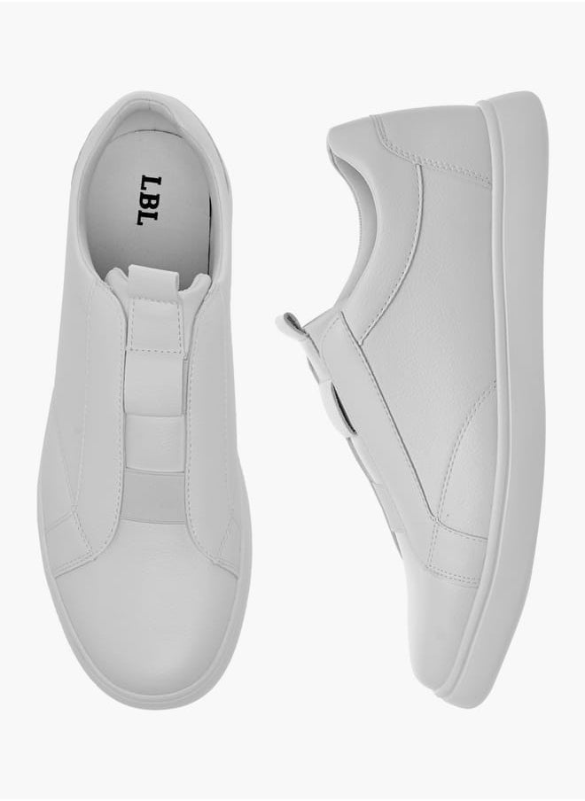 LBL by Shoexpress Men Textured Slip-On Sneakers with Pull Tabs  - Image 1