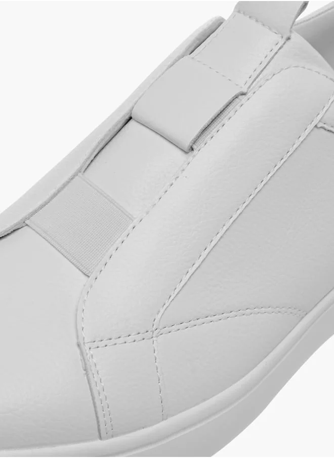 ال بي ال من شو اكسبرس Men Textured Slip-On Sneakers with Pull Tabs