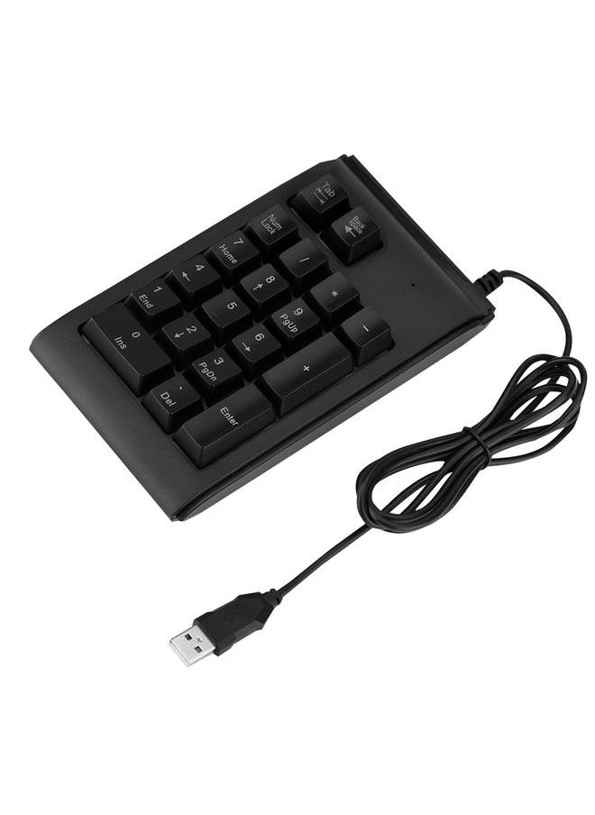Thoraya - 19-key 3-Color USB Numeric Keypad Mechanical Touch Feeling 10 Million Clicks Number Pad - Image 1