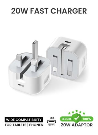 20W Type-C PD Fast Charger | USB-C Power Adapter | Universal Travel Plug for Latest Smartphones & Devices – Compatible with 16 Pro Max / 16 Pro / 15 Pro Max / 14 / 13 / 12 - pzsku/Z30504BBA76D3B1DCD566Z/45/1747070184/7d896e8a-b8a8-444d-92f5-7dde25dbd575