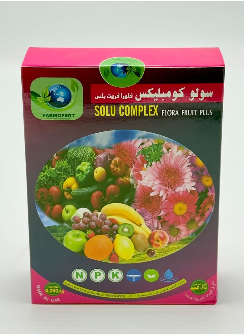 Generic SOLU COMPLEX FLORA FRUIT PLUS – High Potassium Fertilizer for Fruit Growth & Quality 250 GRAM  - Image 2