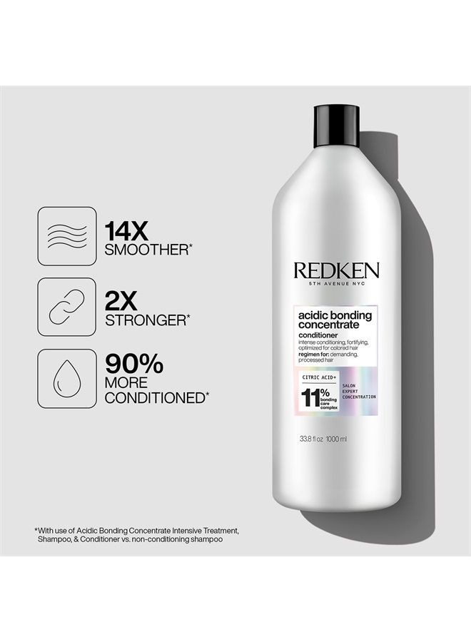 Redken Bonding Conditioner for Damaged Hair Repair, Acidic Bonding Concentrate, For All Hair Types - Image 1