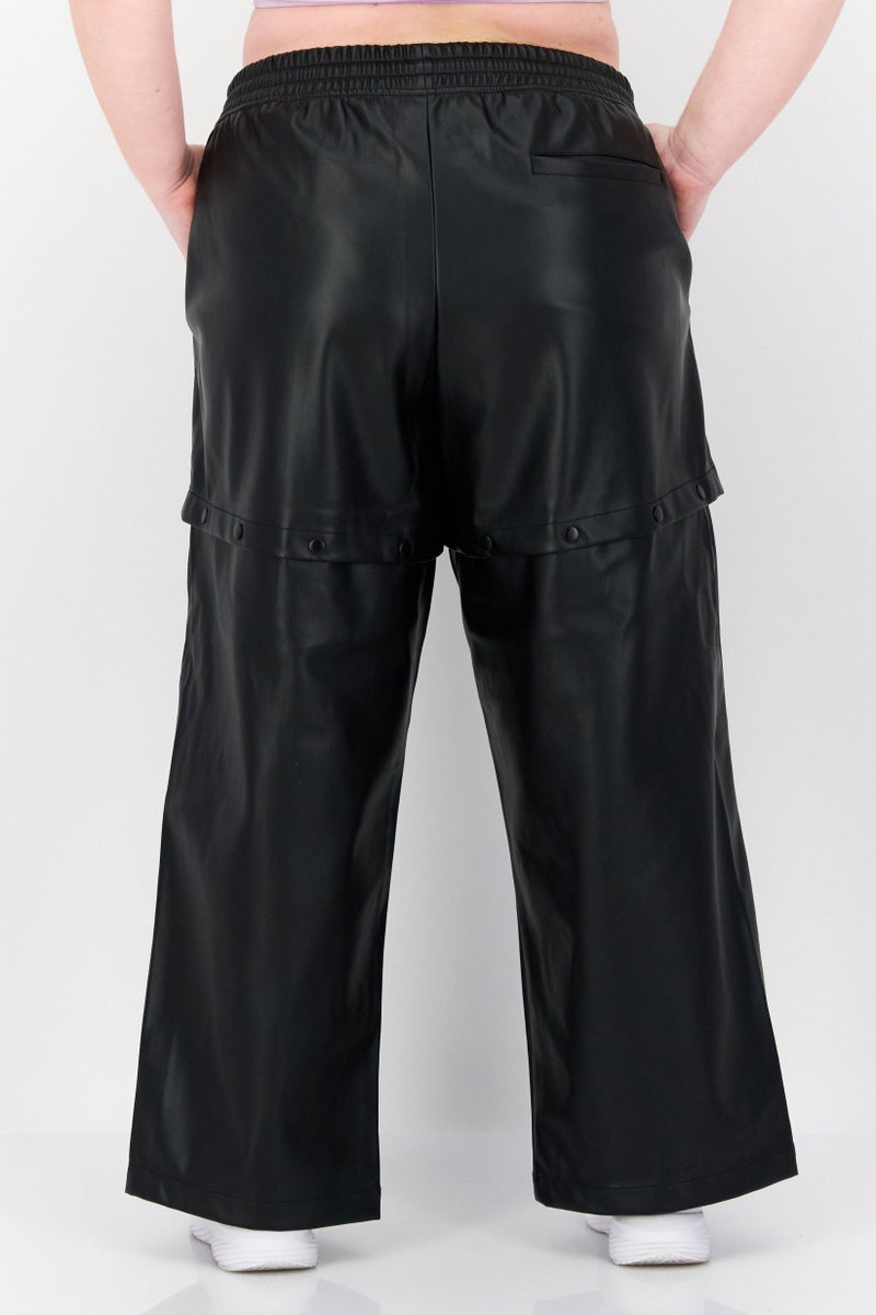 adidas Originals Women Plus Size Fit Training Track Pants, Black  - Image 2