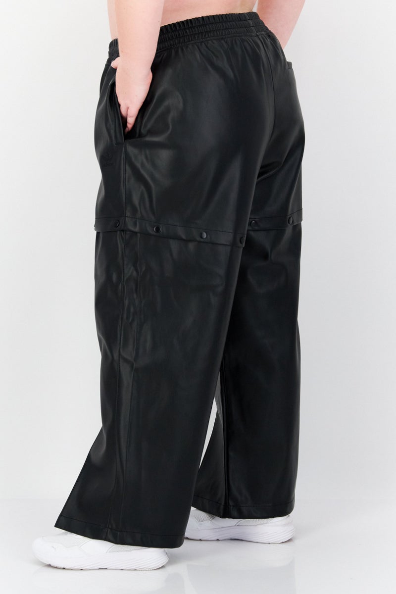 adidas Originals Women Plus Size Fit Training Track Pants, Black  - Image 3