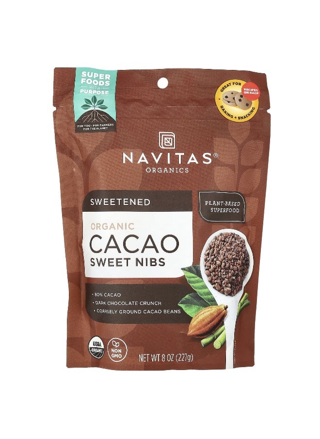 Navitas Organics Navitas Organics, Organic Cacao Sweet Nibs, 8 oz (227 g)  - Image 1