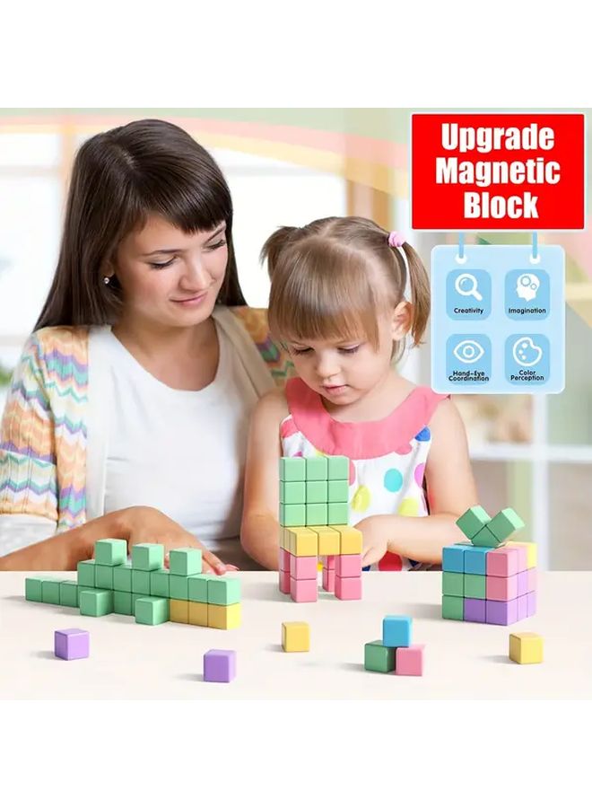 Big Size 45pcs Magnetic Building Cubes Creative Sensory Toys for Kids - Image 4