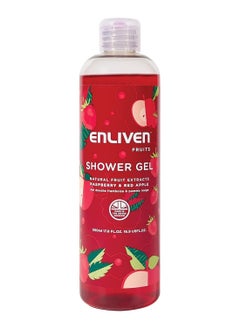 ENLIVEN Raspberry and Red Apple Shower Gel 500ml 