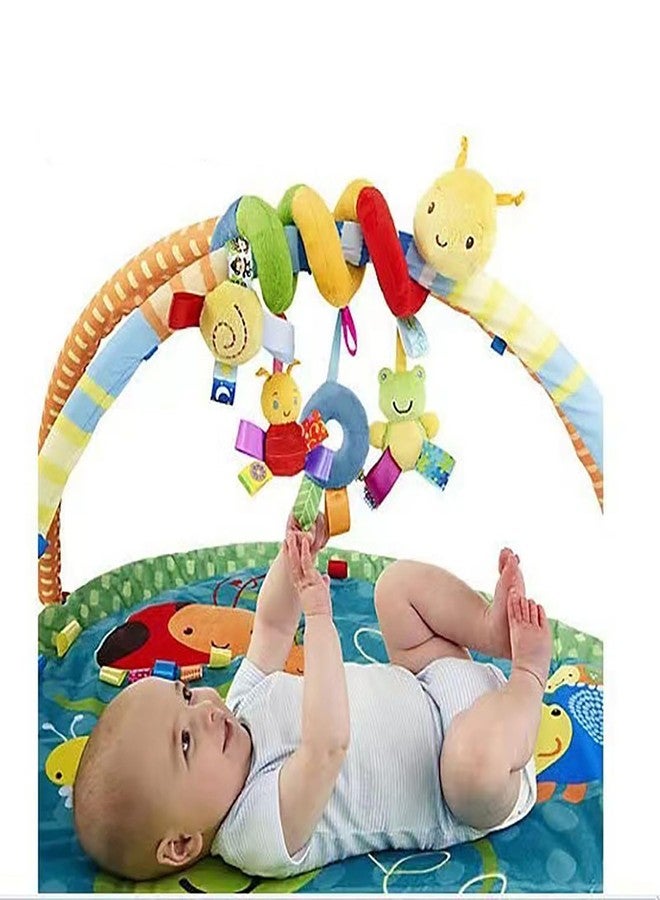 YUISI ​​​​​​​​Caterpillar Crib Toys Stroller Soft Plush Toys Spiral Colorful Baby Toy for 6 to 12 Months, Can Stimulate Early Visual and Brain Development in Newborns - Image 2