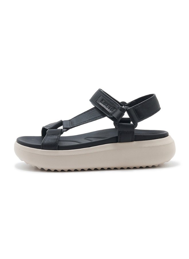 SIKETU Women's Sandals Summer Casual Mixed Color PU Soft Non-Slip Comfort Light Beach Slippers Wedges Platform Shoes Woman  - Image 1