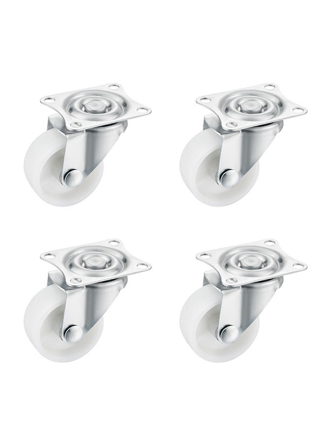 BMB tools 4-Piece PP Caster Wheel - White - 30mm - Image 1