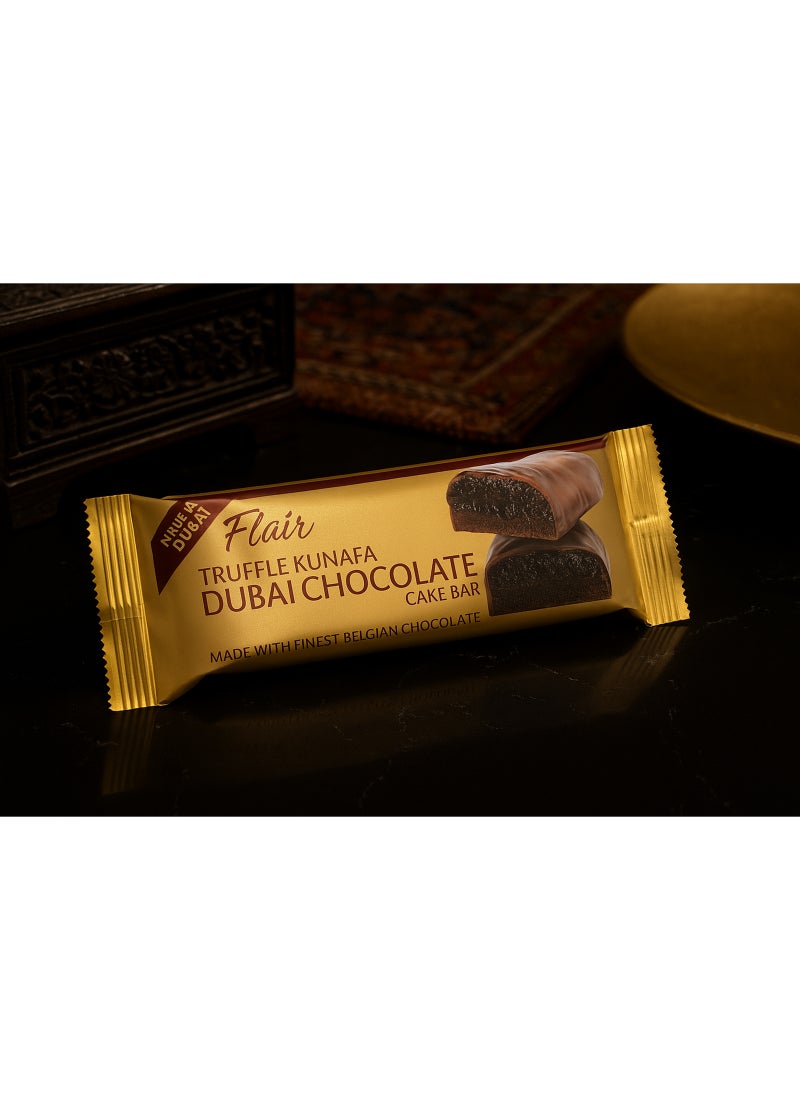 Flair Truffle Kunafa Dubai Chocolate Cake Bar 55g - Image 4