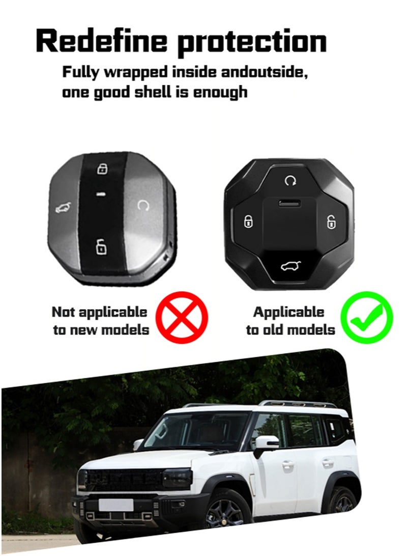 Car key protector, suitable for 2023-2024 models, suitable for Jetour T2 hybrid and gasoline vehicles, anti-fall, wear-resistance, perfect all-inclusive, accurate matching. - Image 3