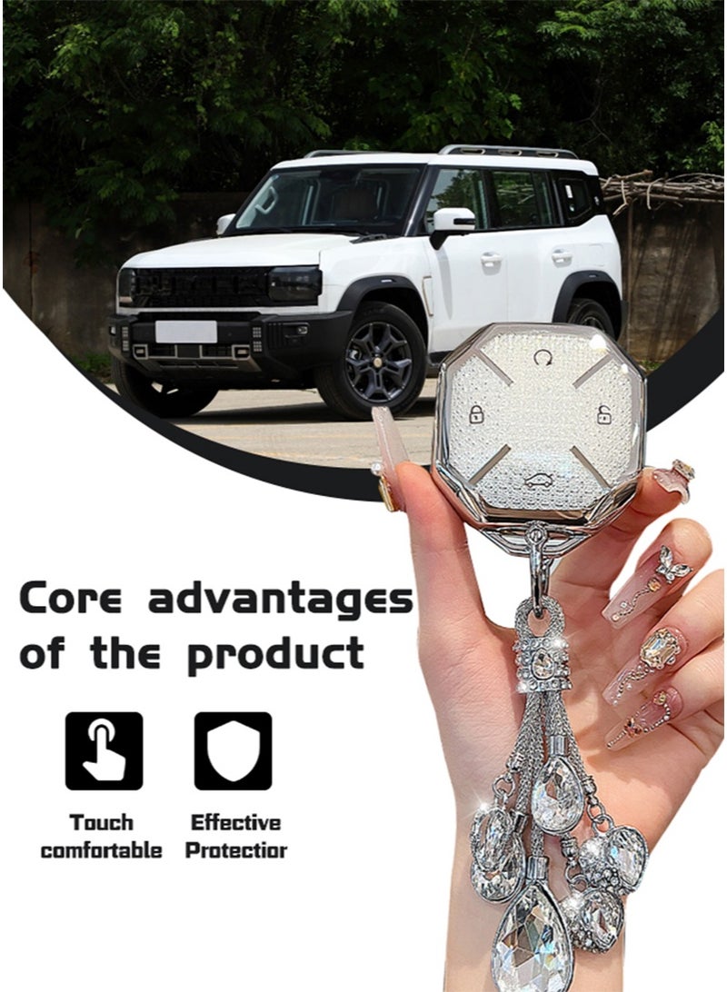 Car key protector, suitable for 2023-2024 models, suitable for Jetour T2 hybrid and gasoline vehicles, anti-fall, wear-resistance, perfect all-inclusive, accurate matching. - Image 4