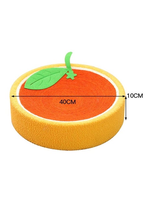 Orange Themed 2 in 1 Corrugated Durable Cat Scratching Pad & Lounge