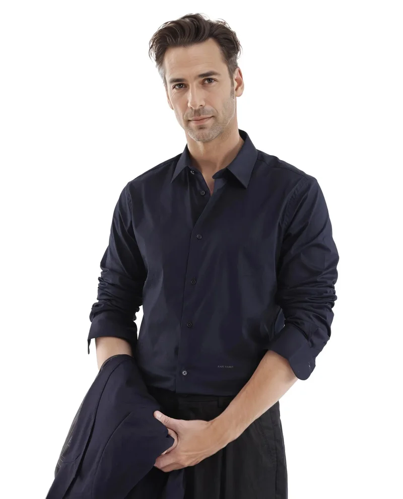 Rare Rabbit Men's Button Closure Plain Shirt