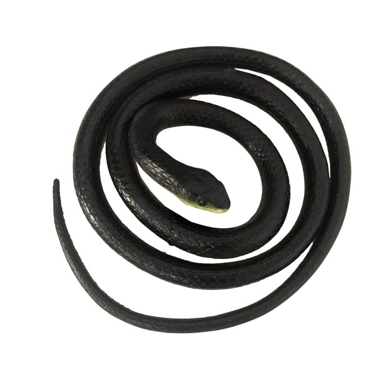 Yoogeer 47 Inches Rubber Lifelike Snakes Scary Gag Gift Incredible Creatures Chain Snakes Rain Forest Snake Toys Wild Life Snakes - Image 2