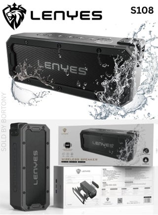 S108 Bluetooth Speaker, 40W Loud Sound, IPX7 Waterproof, 5200mAh Battery, TWS, Deep Bass, Type-C, Micro SD & AUX Support – Black - pzsku/Z30510FCDAAB795225A40Z/45/1752680111/a24916ca-cc9f-4aa1-b099-4e363f2fb78e