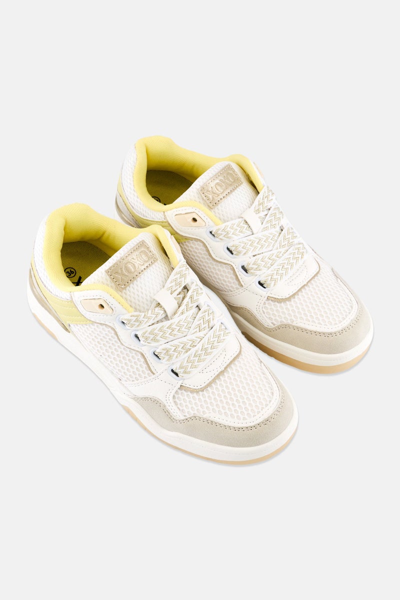 XOXO Women Textile Upper Lace Up Casual Shoes, Multicolor - Image 2