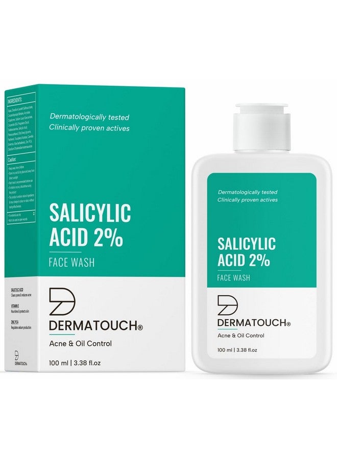 DERMATOUCH Salicylic Acid 2% Face Wash | For Acne & Oil Control | Suitable To All Skin Types | For Both Men & Women | 100Ml - Image 1