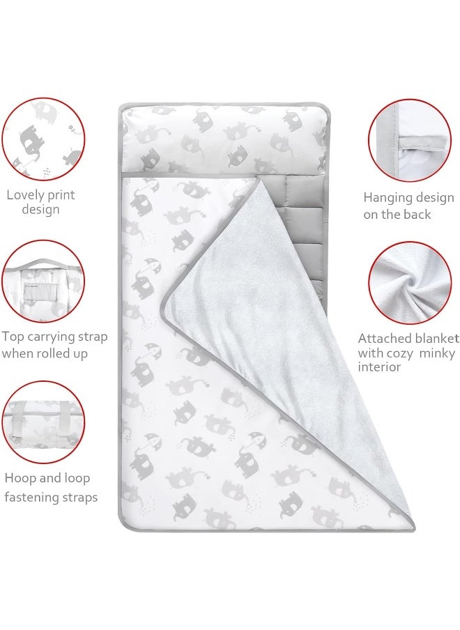 Moonsea Moonsea Toddler Nap Mat with Removable Pillow for Preschool  - Image 3