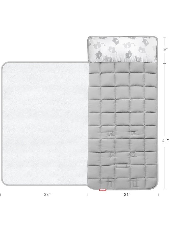 Moonsea Moonsea Toddler Nap Mat with Removable Pillow for Preschool  - Image 4