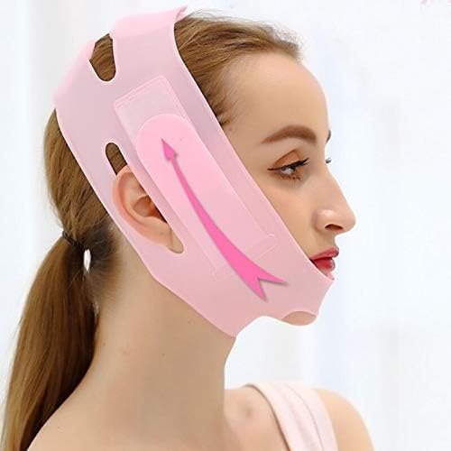AMENDAS Silicone V Face Mask, Face Lift Up Belt for Facial Slimming, Chin & Cheek Slimming Bandage Mask, Double Chin Fat Reducer, Skin Tightening for Women & Men - Image 5