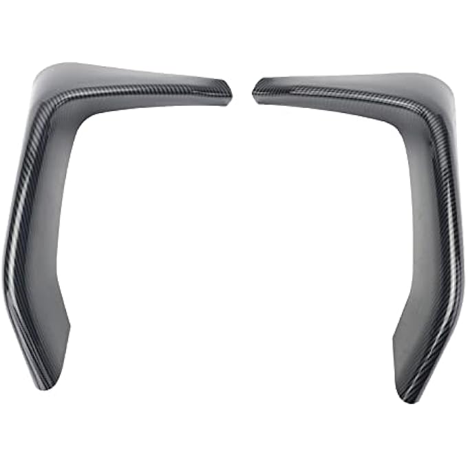 ZZDSNJ 2 Piece Carbon Fiber Style Front Bumper Splitters Lip for 2014-2020 BMW F80 M3 F82 F83 M4 - Image 3