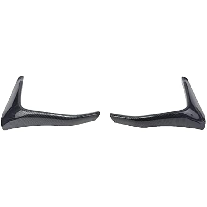 ZZDSNJ 2 Piece Carbon Fiber Style Front Bumper Splitters Lip for 2014-2020 BMW F80 M3 F82 F83 M4 - Image 2
