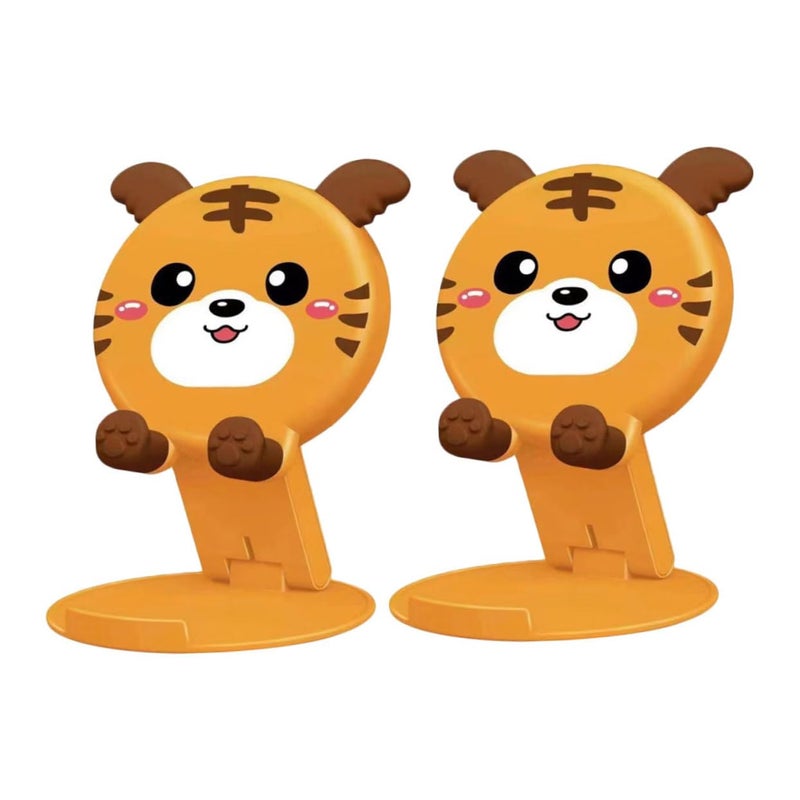 Adjustable Gooseneck Silicone Phone Stand 2 Pack Desktop Holder For Streaming Conference - Image 2