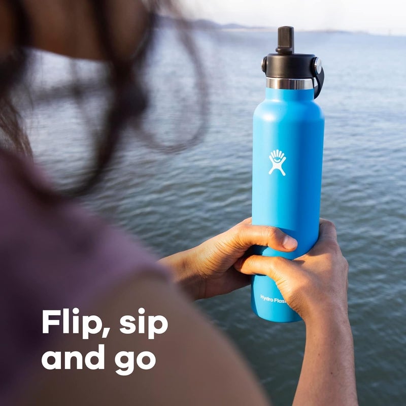 Hydro Flask 24 Oz Standard Flex Straw Cap Fossil - Image 5