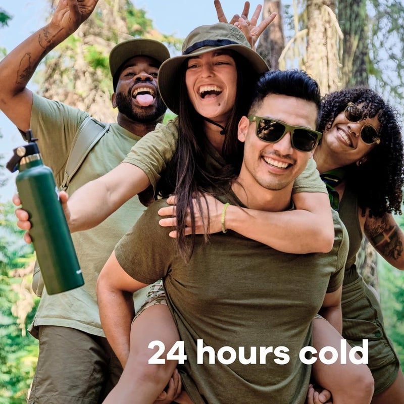 Hydro Flask 24 Oz Standard Flex Straw Cap Fossil - Image 3