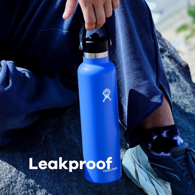 Hydro Flask 24 Oz Standard Flex Straw Cap Fossil - Image 2