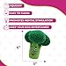 Glow Pups Squeaky Broccoli Plush Dog Toy - Image 2