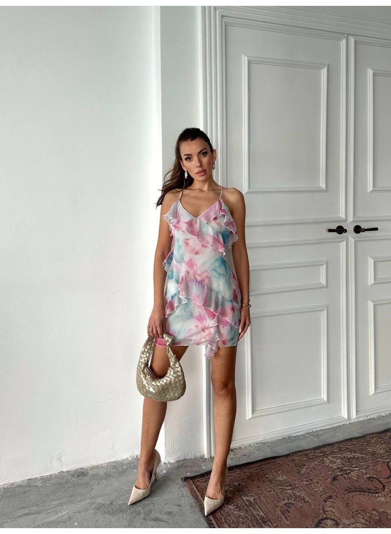 JOY Summer printed mini dress - Image 1