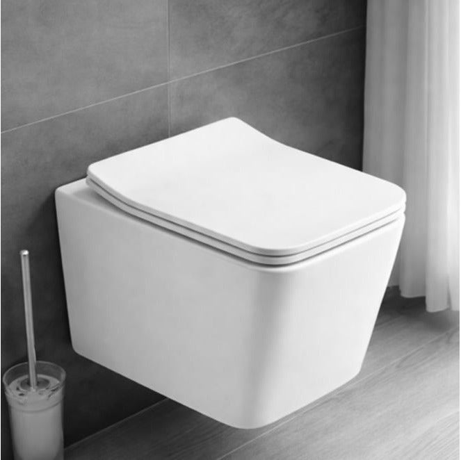 OCEANIC OCE-ZT-015E Wall Hung WC Rimless Dual Flush Soft Close White Toilet - Image 1