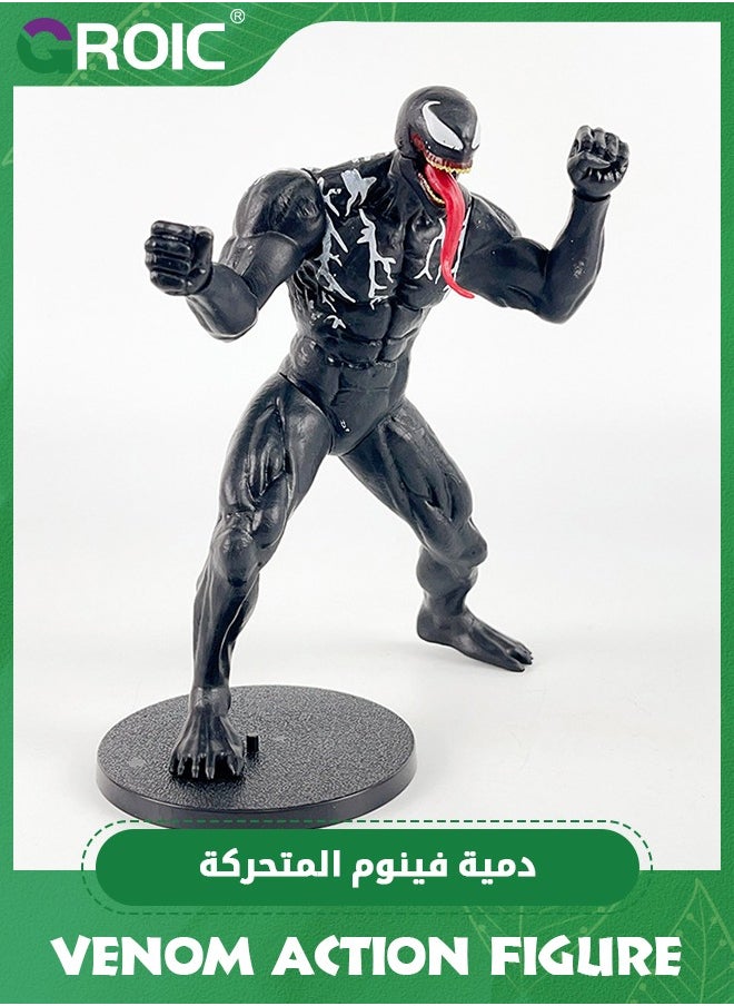 GROIC Epic Hero Venom, 6.7-Inch Action Figure with Replaceable Hand Accessory, Collectible Figures Toys, Spider-Man Maximum Venom Titan Hero Venom Action Figure, Inspired by The Universe  - Image 3