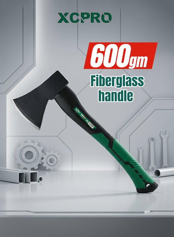 Camping Axe 600g Fiberglass Handle Drop Forged 45 Carbon Steel